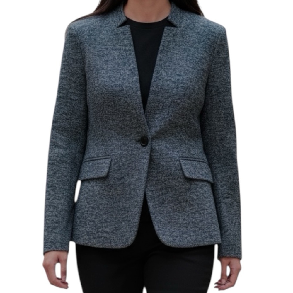 NEW Banana Republic Tailored Textured Blazer Midnight Blue